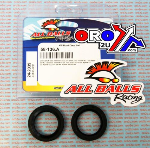 CRANKSHAFT SEAL KIT ALLBALLS, ALLBALLS 24-2039, Polaris 300 2×4 94-95, 300 4×4 94-95, Trail Blazer 250 93-06, Trail Boss 250 2×4 93-99, Trail Boss 2