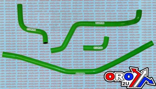 HOSE KIT KFX700 03-07 KAWASAKI, SILICONE RADIATOR GREEN ATV, IROD 010507