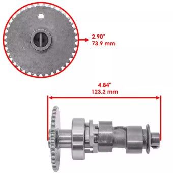 CAMSHAFT 73.9mm 2014-2023 HONDA RANCHER TRX420 14100-HR3-A40