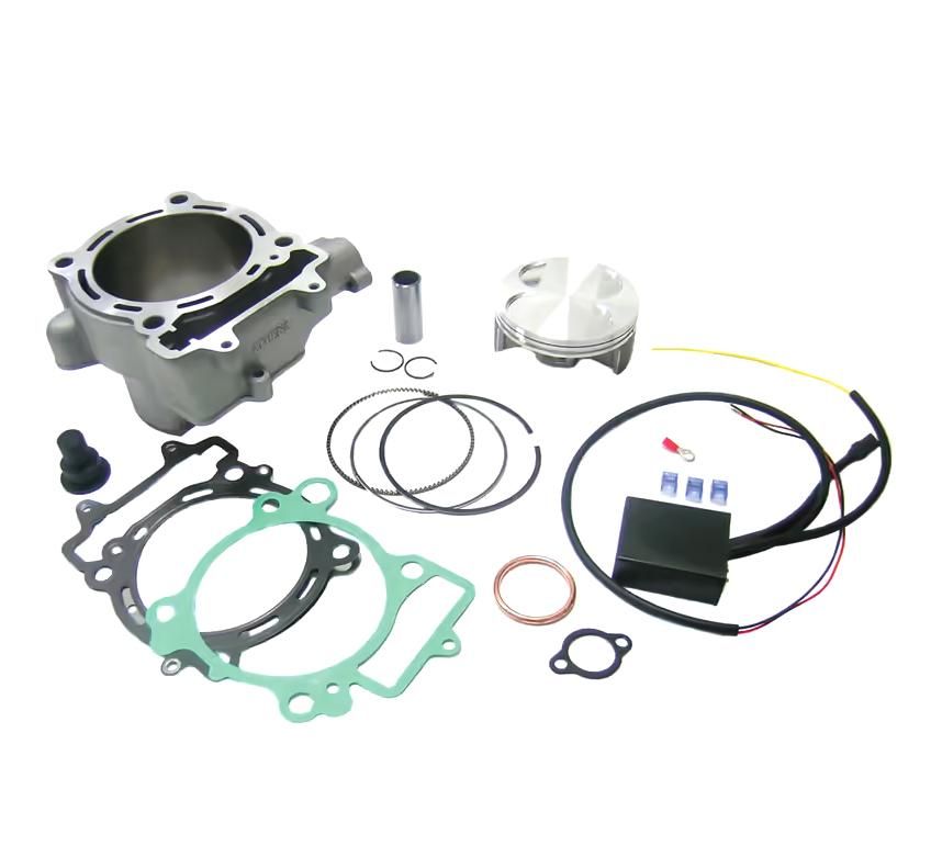 CYLINDER FULL KIT 100MM KAWASAKI KFX 450 08-14, ATHENA P400250100010 490CC BIG BORE INCLUDES CDI, (Piston and CDI included)