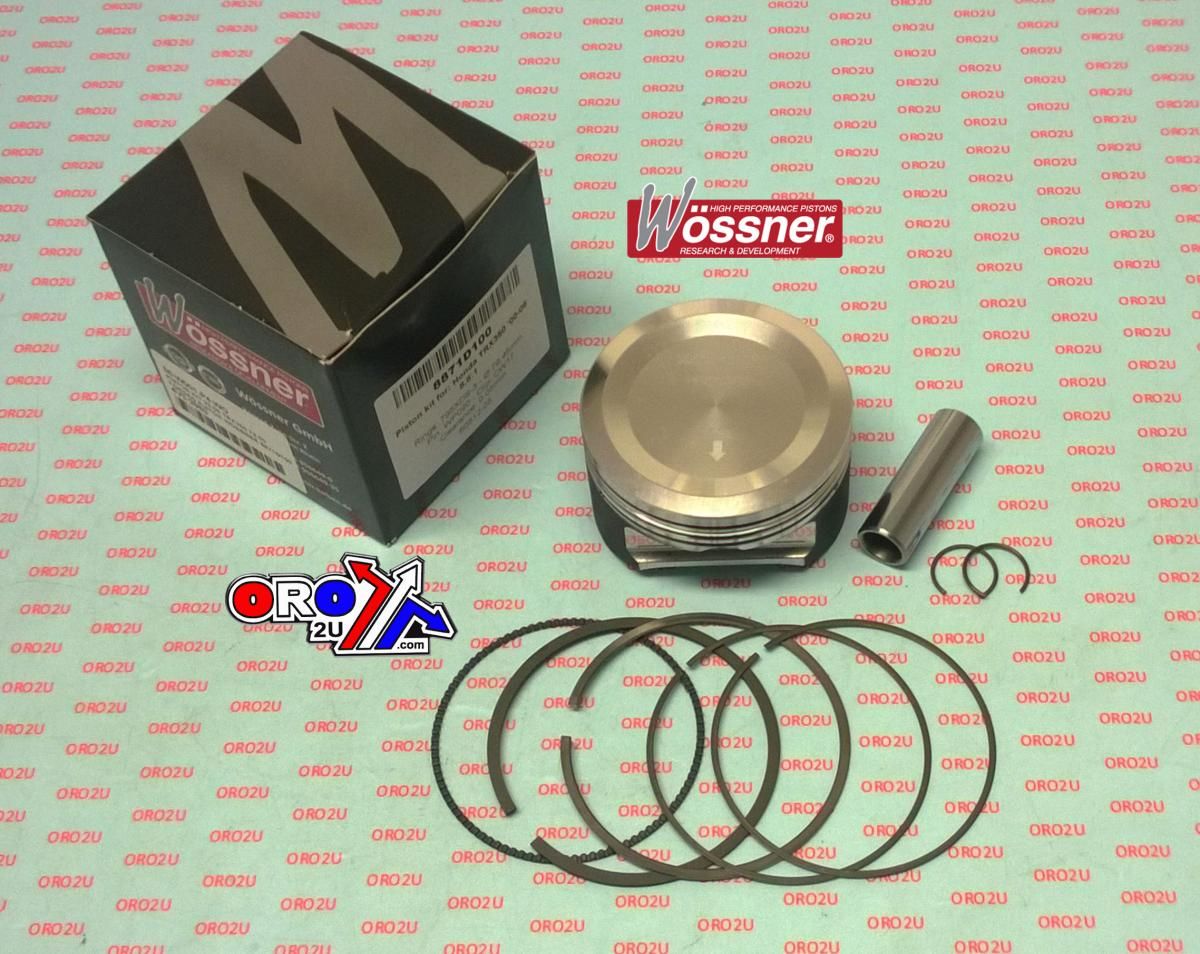 PISTON KIT 99-06 TRX350 79.50, FORGED PISTON WOSSNER 8871D100, HONDA ATV