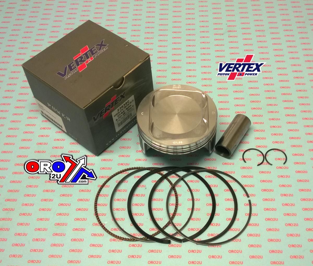 PISTON KIT VERTEX 102.0 C HONDA TRX 700 08-10, VERTEX 23638C - Image 2