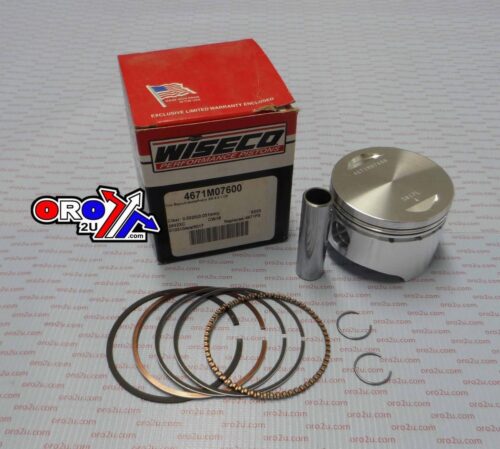 PISTON KIT 86-04 KLF300 76.00, WISECO 4671M07600 KAWASAKI