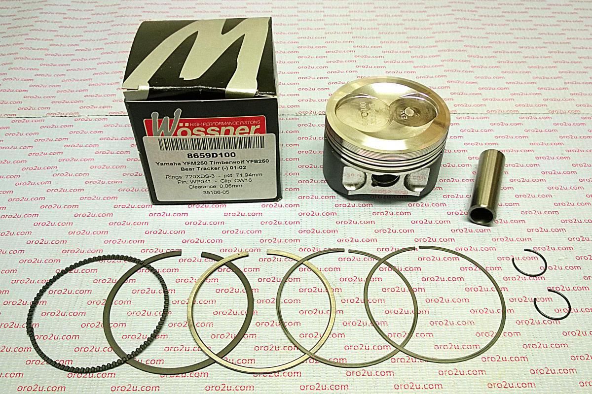 PISTON KIT YFM YFB250 73.00, WOSSNER FORGED 8659D200