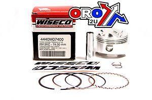 PISTON KIT 87-92 TRX250X 74.00, WISECO 4440M07400 HONDA ATV