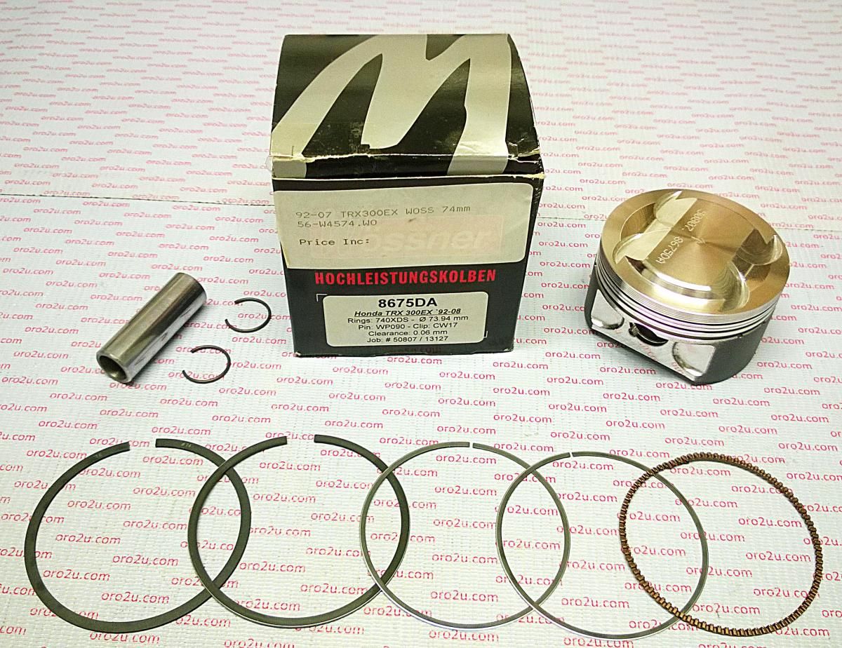 PISTON KIT 92-08 TRX300 76.00, FORGED WOSSNER 8675D200 - Image 3
