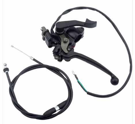 LEVER THUMB THROTTLE ASSY + CABLE. - Image 2