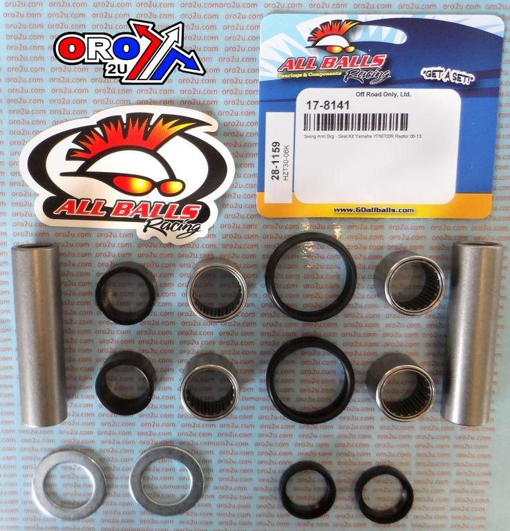 SWINGARM BEARING KIT ALLBALLS, ALLBALLS 28-1159 YAMAHA YFM700R 06-22