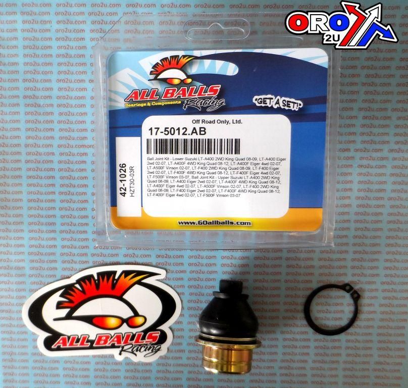 UPPER/LOWER BALL JOINT KIT, ALLBALLS 42-1026
