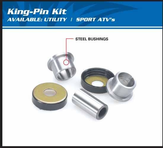 KING PIN SET YAMAHA YFM, ALLBALLS 42-1002 YFA1