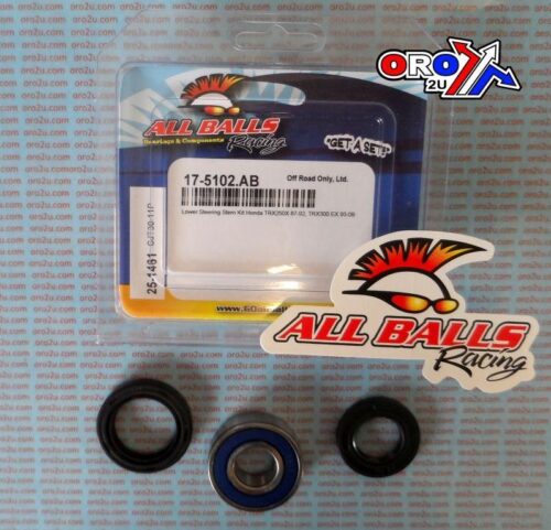 LOWER STEERING BEARING KIT, ALLBALLS 25-1461 TRX250/300