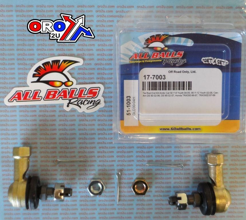 TIE ROD END KIT TRX350 YFM90, ALLBALLS 51-1003 - Image 3