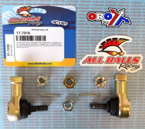TIE ROD END KIT HONDA KAWASAKI, ALLBALLS 51-1006 TRX, KVF