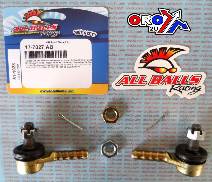 TIE ROD END KIT KAW SUZ YAM, ALLBALLS 51-1028 - Image 2