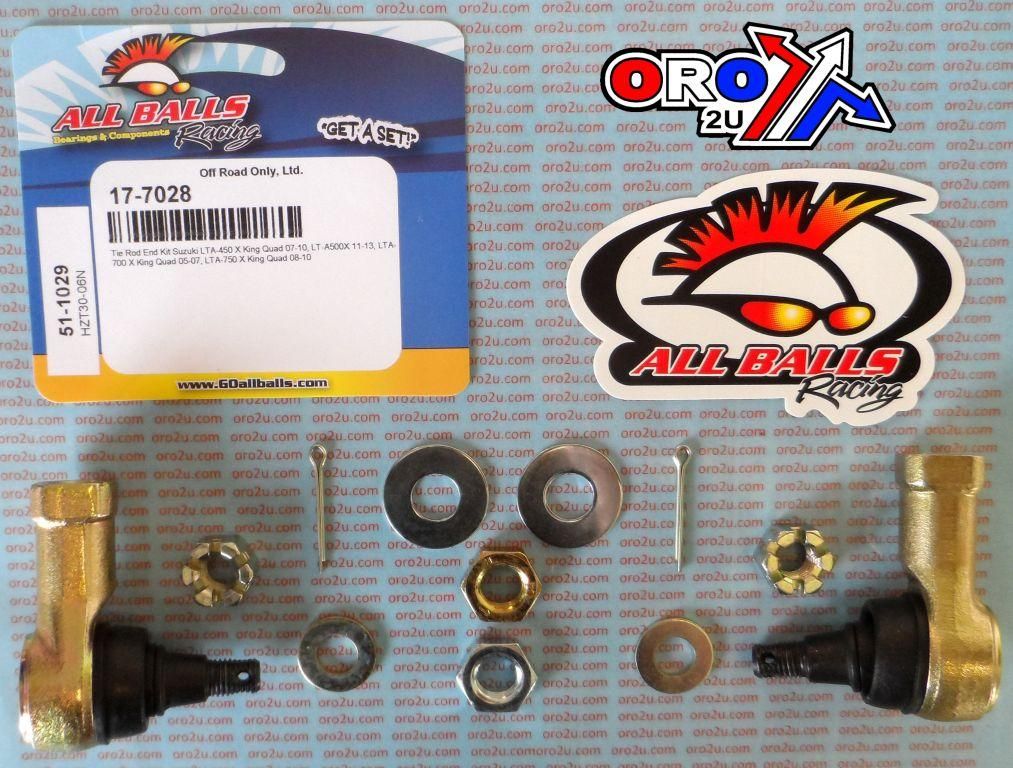 TIE ROD END KIT SUZUKI LTA, ALLBALLS 51-1029 - Image 3
