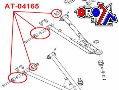 FRONT A-ARM REPAIR KIT, BRONCO AT-04165 Can-Am