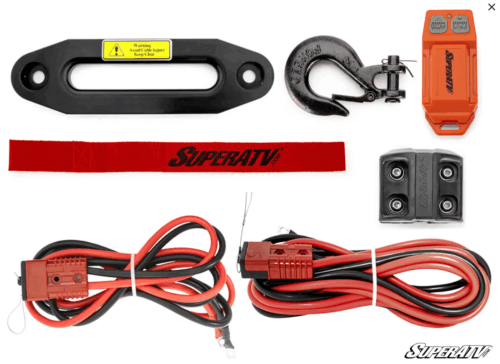 12V WINCH 5.5 TON 5,500KG, ATV/UTV, SYNTHETIC ROPE, 4 BOLT, SUPERATV WN-12000