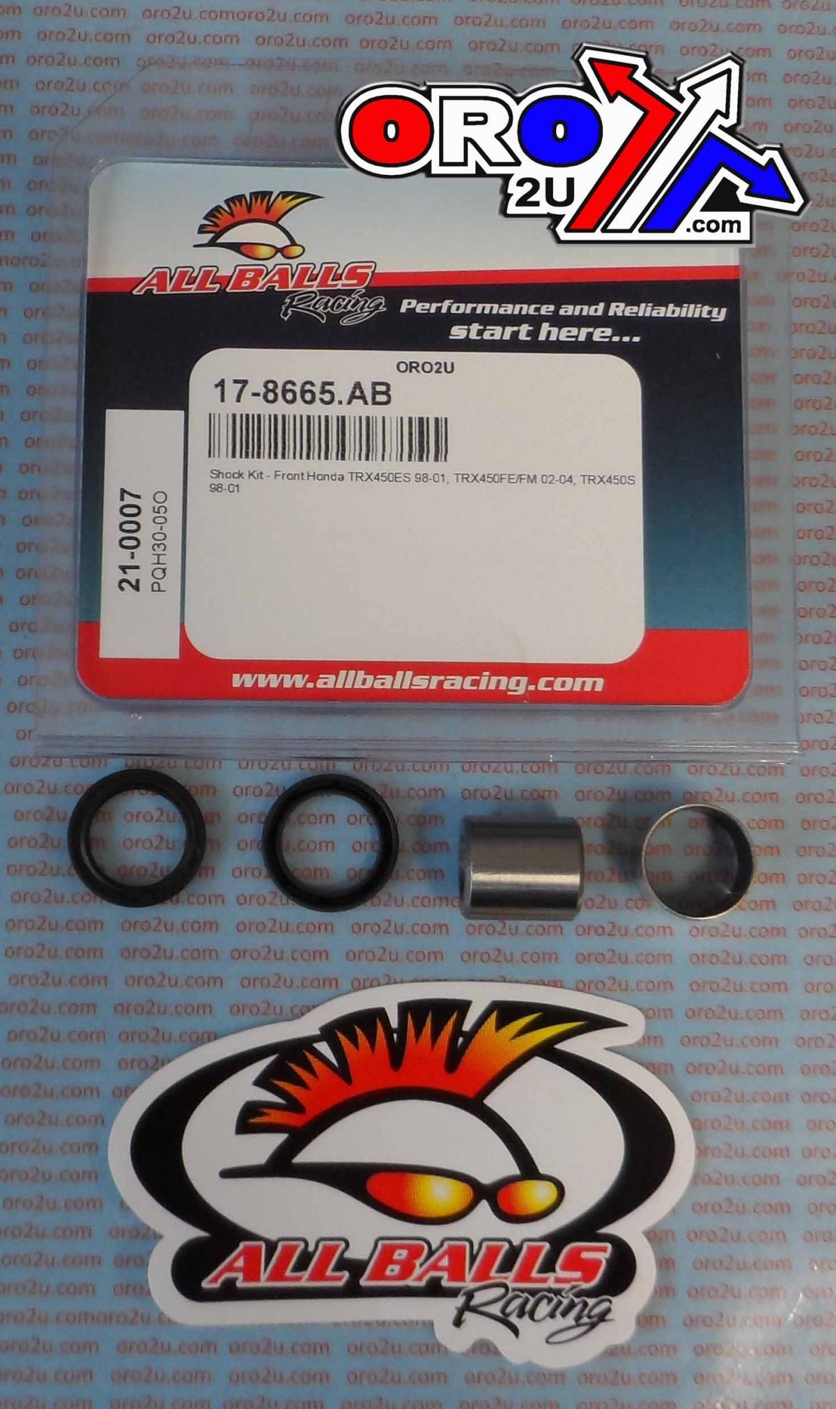 FRONT SHOCK BEARING KIT TRX, ALLBALLS 21-0007 TRX450ES - Image 2