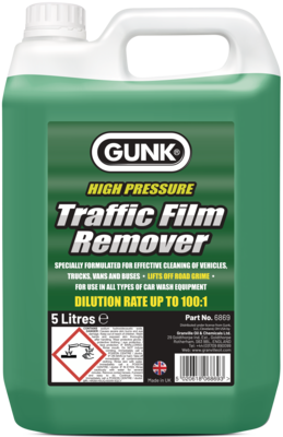 GUNK TRAFFIC FILM REMOVER 5L 100:1 STANDARD CONCENTRATION TFR 6869