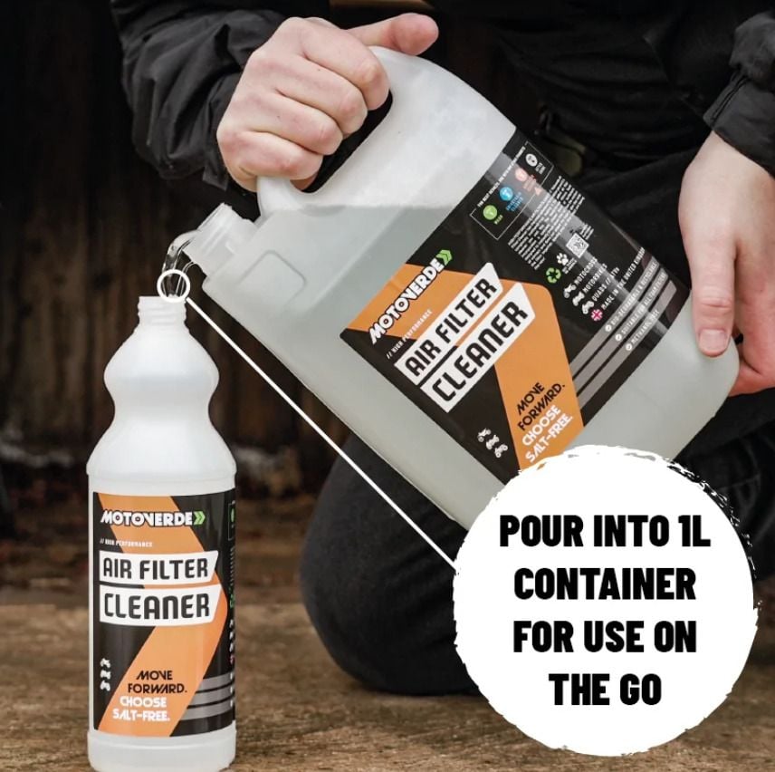 5L Refill Motoverde High Performace Air Filter Cleaner - Image 2