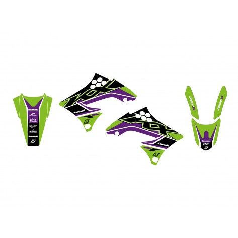 09-11 KXF450 DREAM 5 GRAPHIC, BLACKBIRD DECAL KIT 2419AB