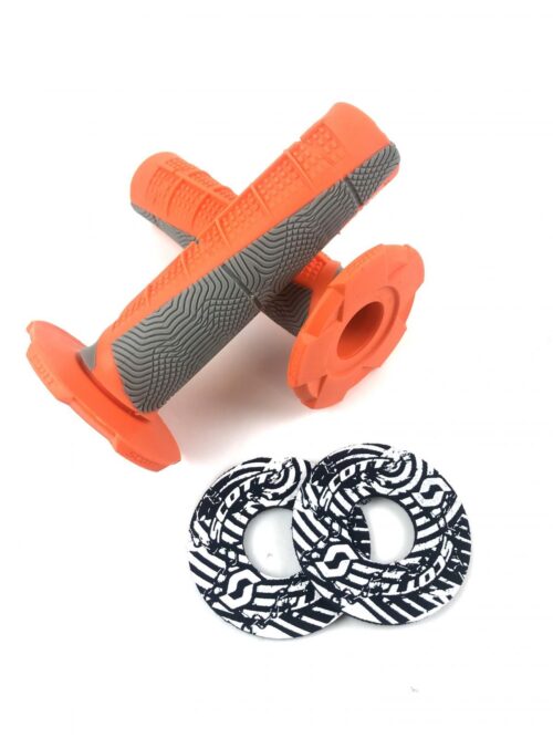 002 SCOTT DUECE GRIPS W/DONUTS OR/GY, 219627-1011 ONE OFF PRICE TO CLEAR