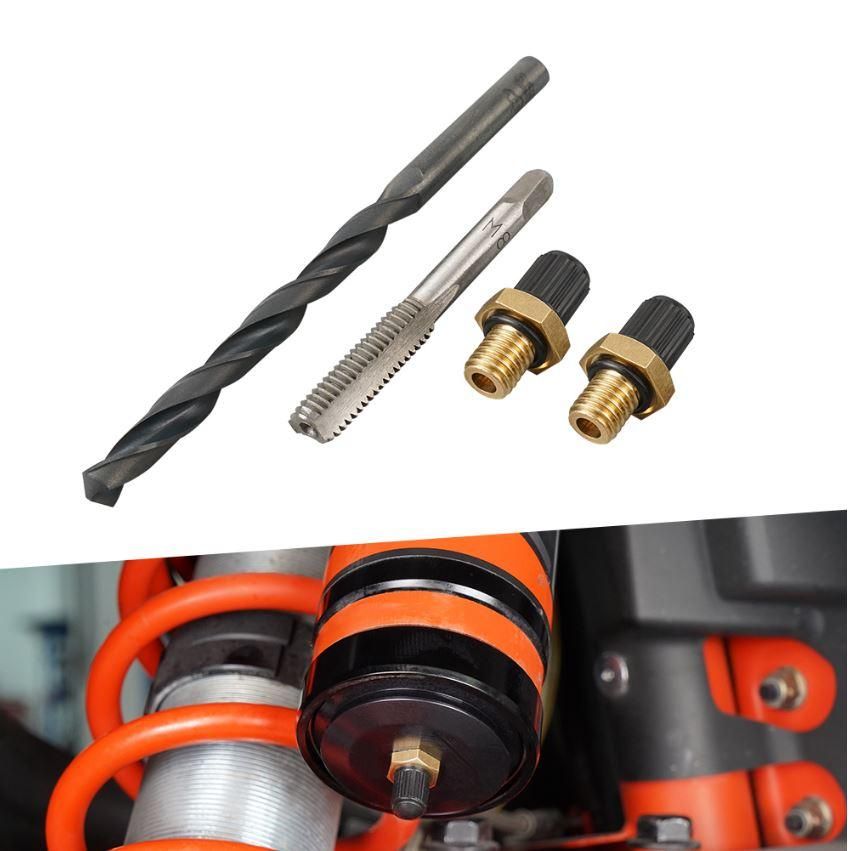 2pcs Shock Schrader Valve, Tap & Drill Nitrogen Universal - Image 3