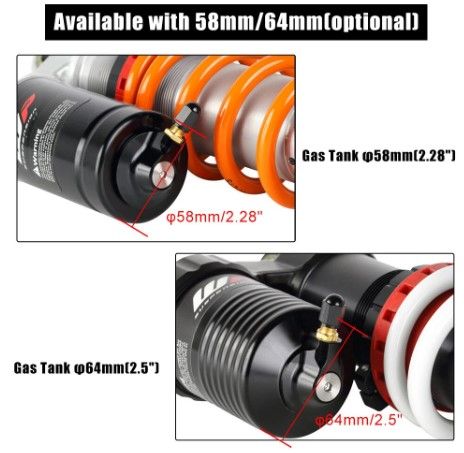 58mm REAR SUSPENSION NITROGEN GAS VALVE KTM HUSQVARNA