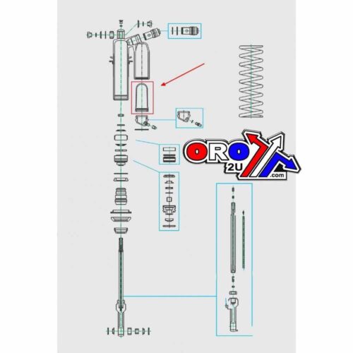 KYB BLADDER D46 x L103mm SHOCK, 120104600201, 501.09919