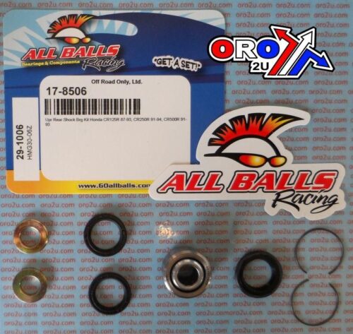 UPPER SHOCK BEARING KIT CR, ALLBALLS 29-1006 HONDA DIRT [91074-KZ3-731, 91074-KZ4-901]