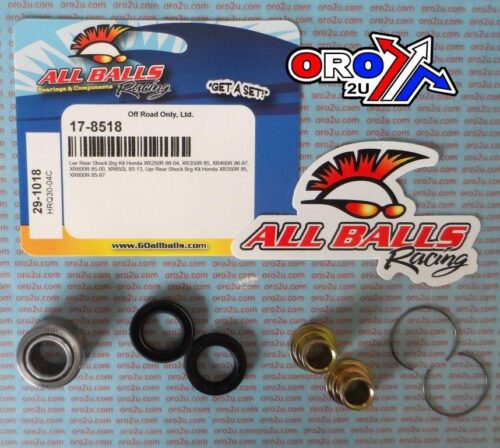 LOWER SHOCK BEARING KIT XR, ALLBALLS 29-1018 HONDA, XR250R 86-04, XR350R 85, XR400R 96-97, XR600R 85-00, XR650L 93-18