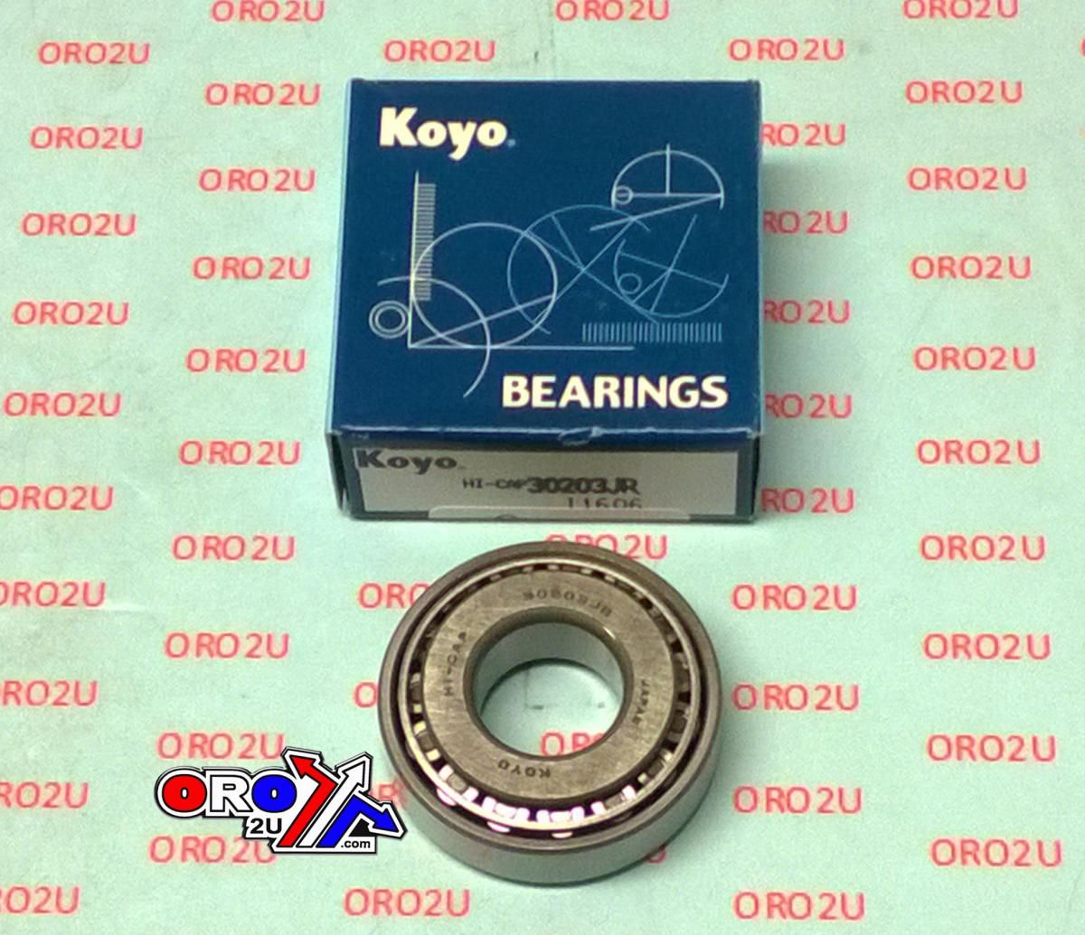 BEARING TAPER 17x40x13.25 KOYO, HI-CAP30203JR, 93332-00010, BEA093, 40-3029 - Image 2