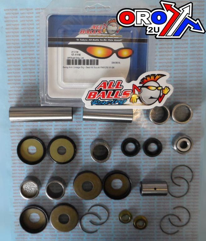 SWINGARM LINKAGE RMX250 91-98, ALLBALLS 27-1136 SUZUKI KIT - Image 3