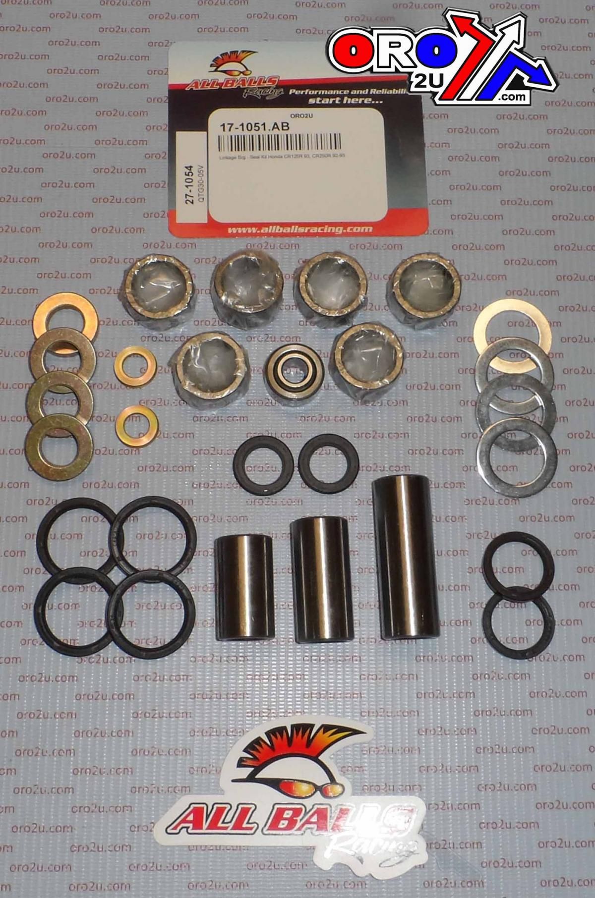 SWINGARM LINKAGE KIT CR125, ALLBALLS 27-1054 CR250 92-93, AB27-1054, PWLK-H03-021 - Image 2