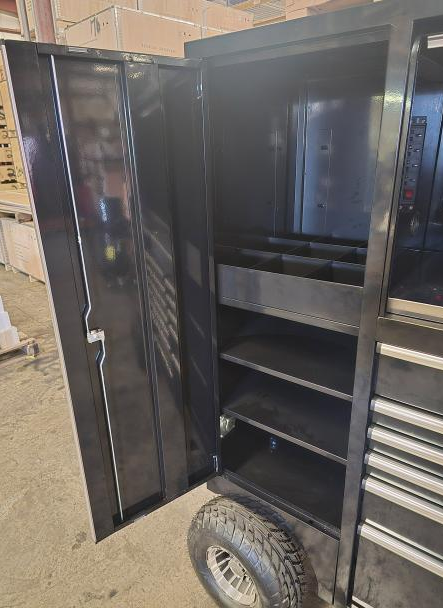 85" BLACK 13 DRAW UTILITY ALL TERRAIN HEAVY DUTY TOOL BOX CHEST - Image 2