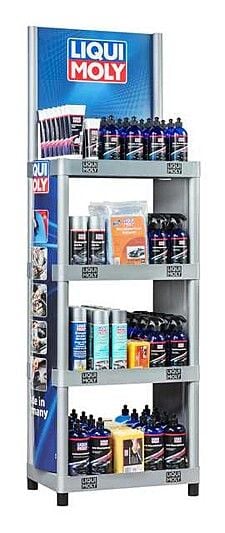 FREE* LIQUI MOLY FUTURA PLASTIC FLOOR-STANDING DISPLAY RACK (EMPTY)
