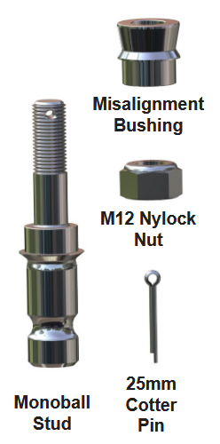 REPLACEMENT UNIBALL STUD KIT MBS-017