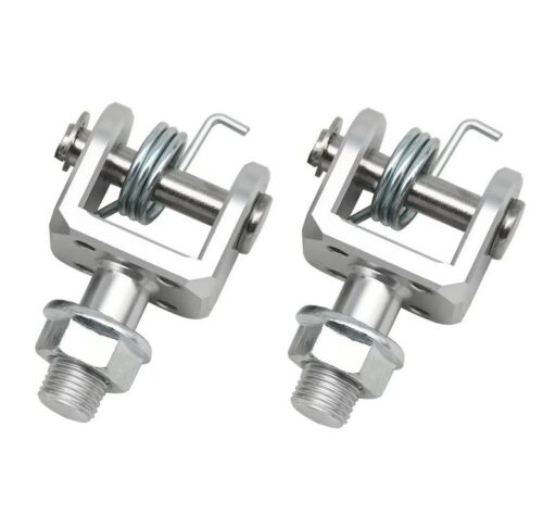 FOOT PEG LINK BRACKETS PAIR CNC ALUMINIUM SILVER SURRON LIGHT BEE X LIGHT BEE S