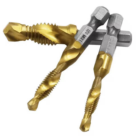 TITANIUM PLATED HSS TAP DRILL BITS 6Pcs – HIGH SPEED STEEL