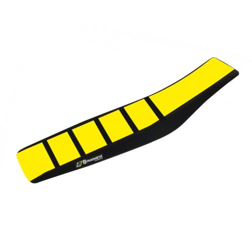 23-25 TC/FC 24-25 TE/FE HUSQVARNA ZEBRA BLACK/YELLOW SEAT COVER, BLACKBIRD 1626Z1