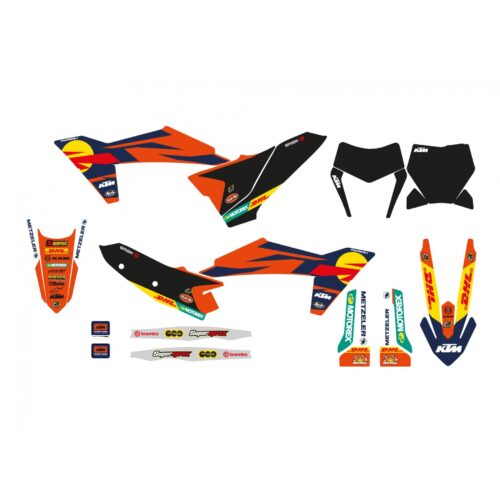 23-24 SX/SXF 24-25 EXC, KTM FACTORY BLACKBIRD DECAL KIT, 2548R22