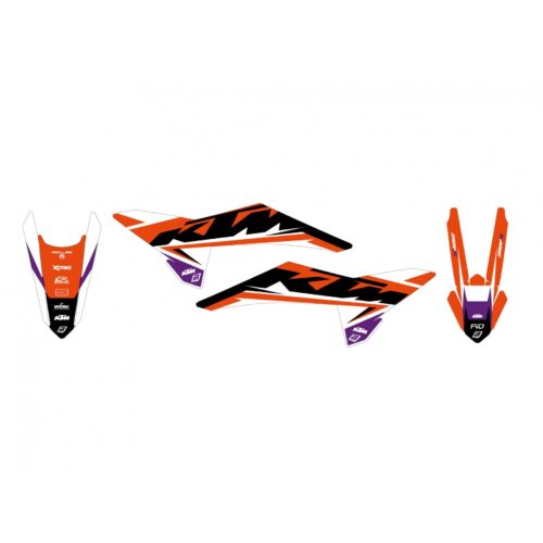 2025 KTM SX/SXF DREAM 5 BLACKBIRD DECAL KIT, 2552AB