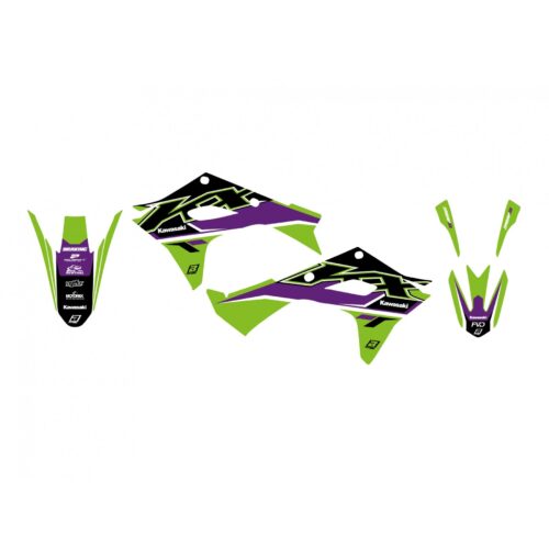 2025 KXF 250 24-25 KXF 450 DREAM 5 DECALS, BLACKBIRD 2428AB