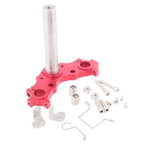 STEERING STEM TRIPLE TREE CLAMP SET RED YAMAHA PW 50 22mm