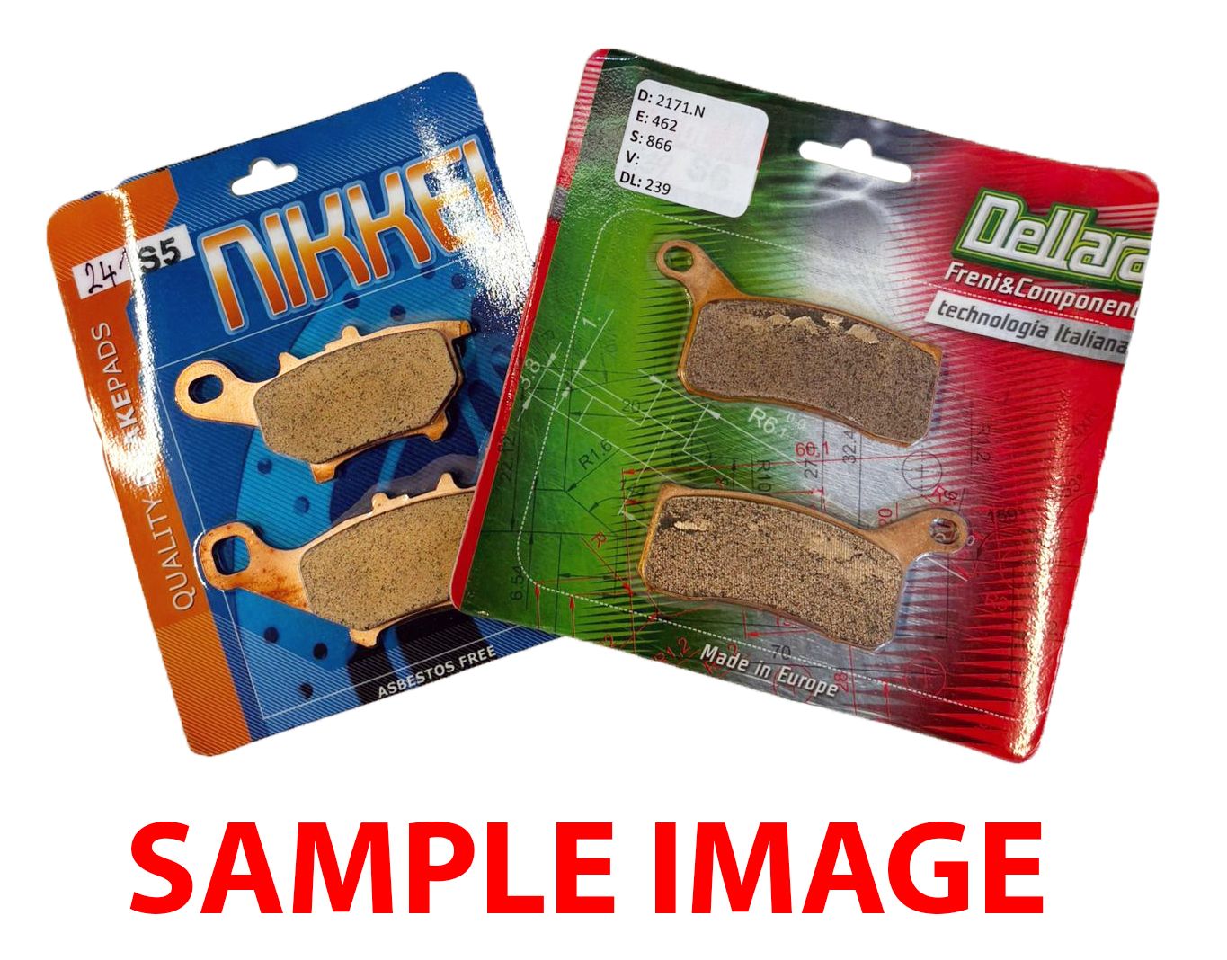 BRAKE PADS SINTERED METAL HS HIGH FRICTION DELTA BRAKING DB2390 - CLEARANCE