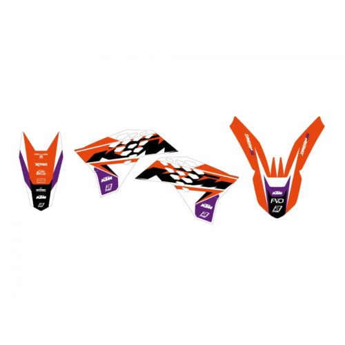 07-10 SX/SXF 08-11 EXC KTM DREAM 5 DECALS, BLACKBIRD 2527AB