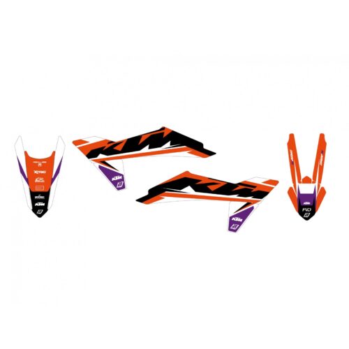 23-24 SX/SXF 24-25 EXC, KTM DREAM 5 BLACKBIRD DECAL KIT, 2548AB