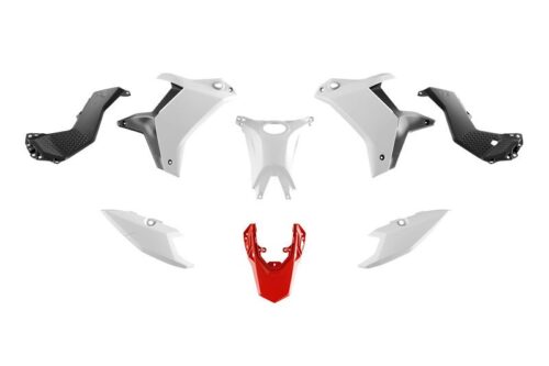 PLASTIC KIT YAMAHA TENERE 700 2025 R-TECH R-KITT70-BN1-025 WHITE & RED & BLACK