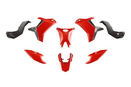 PLASTIC KIT YAMAHA TENERE 700 2025 R-TECH R-KITT70-RS1-025 RED & BLACK