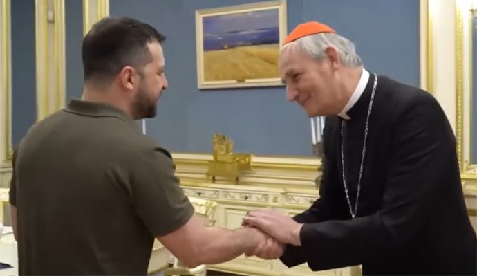 Papal envoy to Ukraine meets with President Zelenskyy, concludes 'intense' visit – Catholic World Report - Vimarsana News